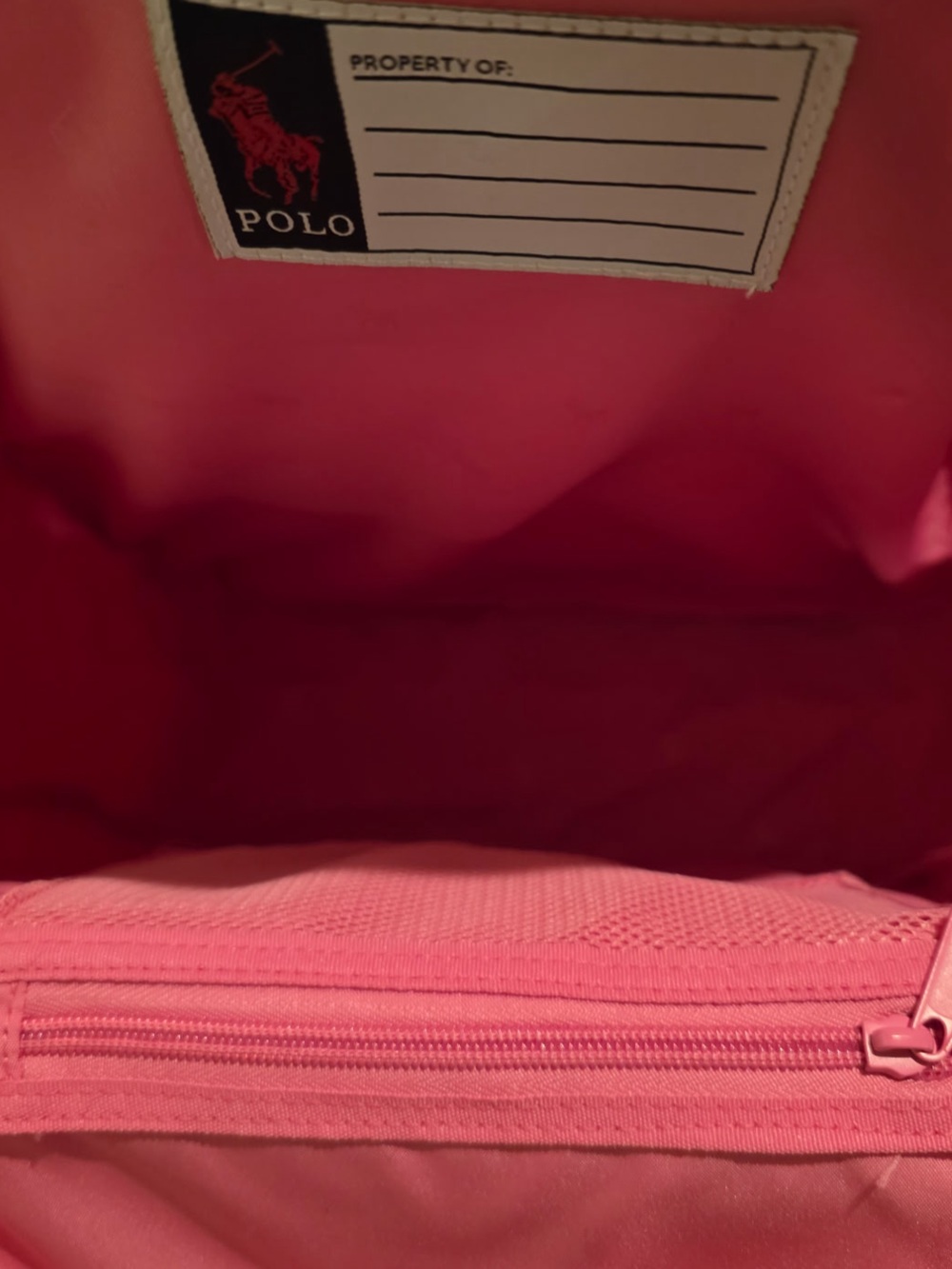 Polo Ralph Lauren Pink Polo Bear Backpack NWT Laptop Sleeve - Picture 6 of 6